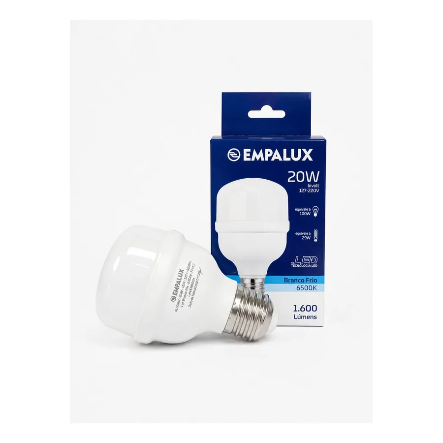 Lâmpada LED Bulbo — 20 W · 6500K · Bivolt (127–220 V)