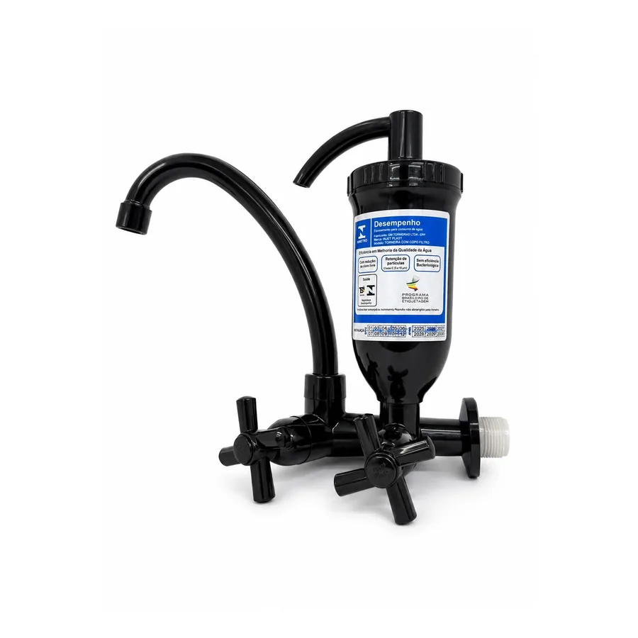 Torneira Para Purificador De Parede 2267 — Preto · Purificador de água para pia/cozinha com bica móvel Parede C31 2267