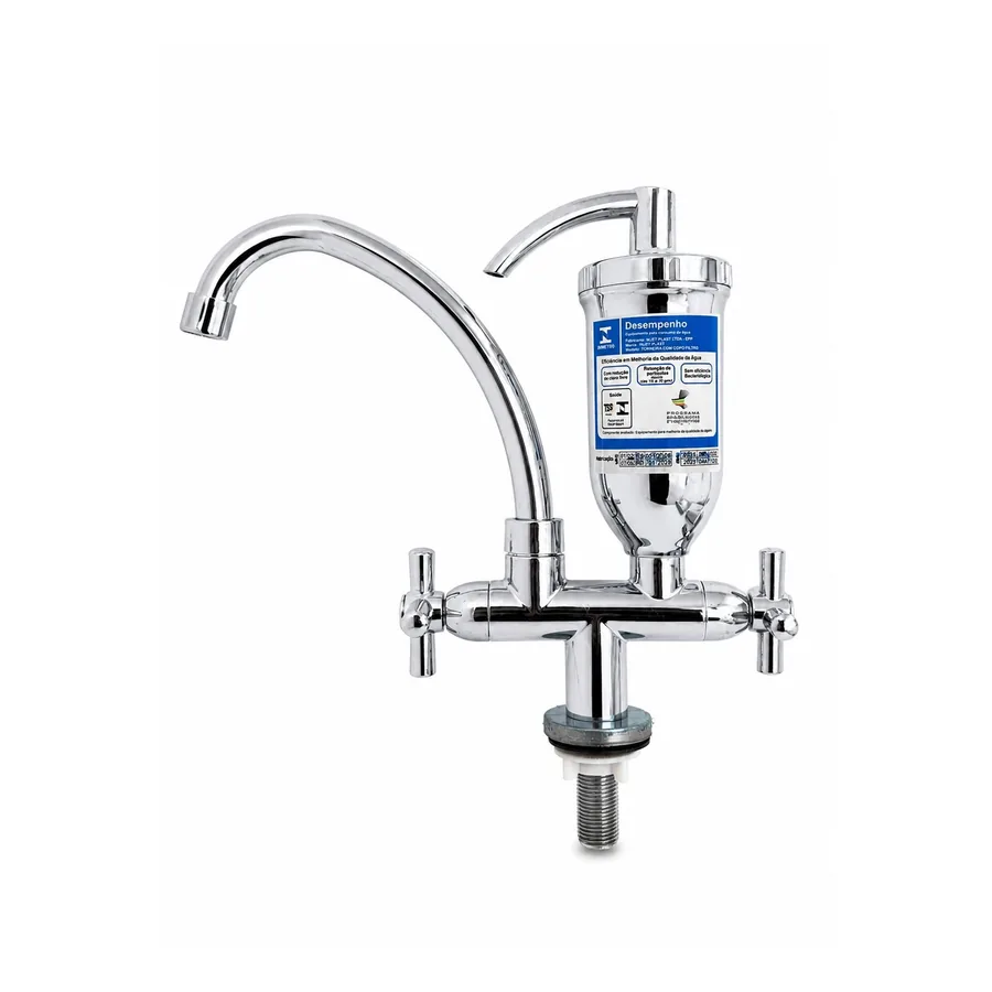 Torneira Para Purificador De Bancada 2268 — Cromado · Purificador de água para pia/cozinha com bica móvel C31 2268 · Bancada (mesa)