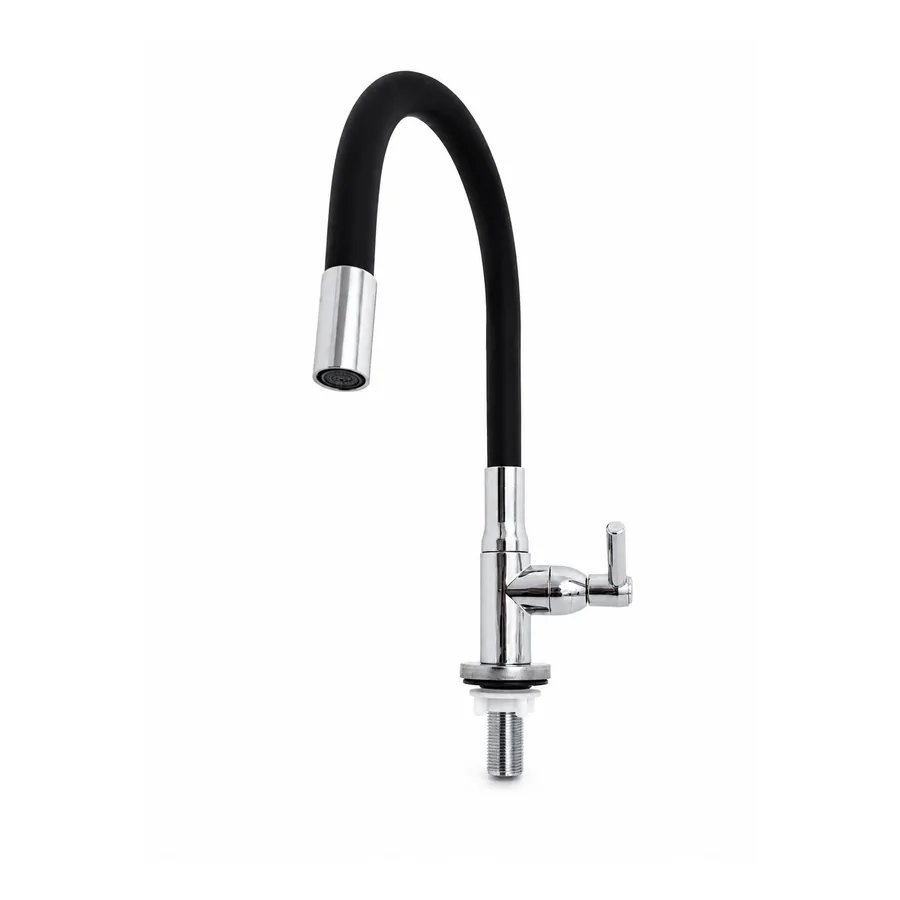 Torneira Color Flex De Bancada C70 1167 — Preto · Torneira Color Flex para cozinha/pia C70 1167 · ½ DN15